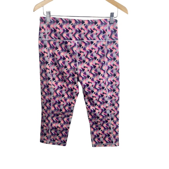 Victoria Secret VSX Multicolored Crop Capri Leggings Size Medium - Picture 4 of 11